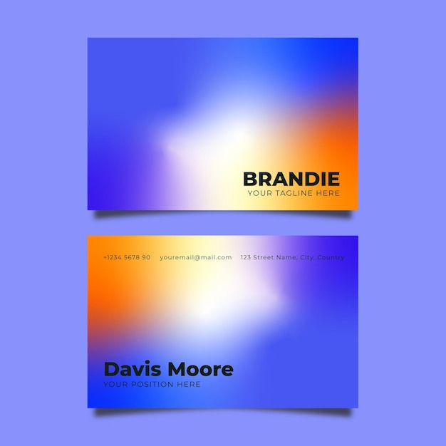 gradient elegant business card gradient abstract business card colorful gradient business card