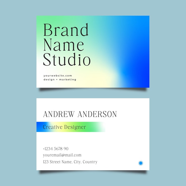 gradient elegant business card gradient abstract business card colorful gradient business card