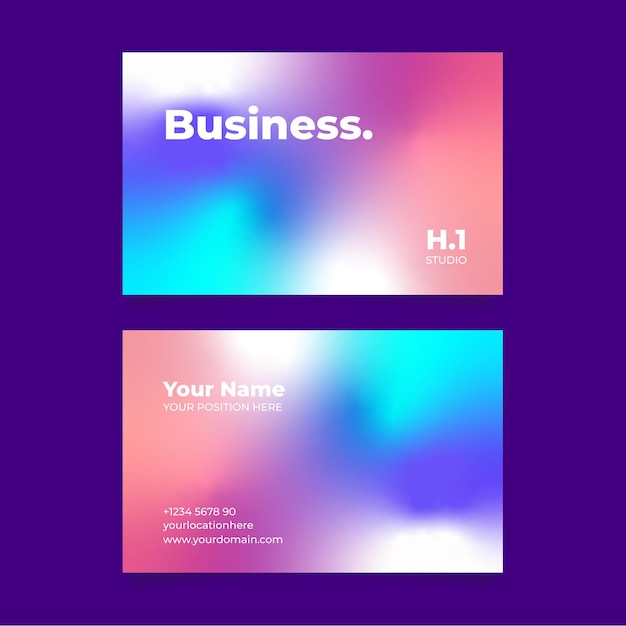 gradient elegant business card gradient abstract business card colorful gradient business card