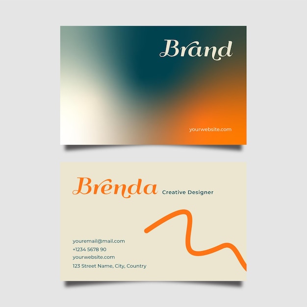 gradient elegant business card gradient abstract business card colorful gradient business card