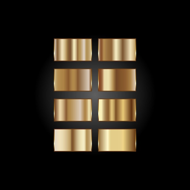 Gradient farvepalet med vektorelementer