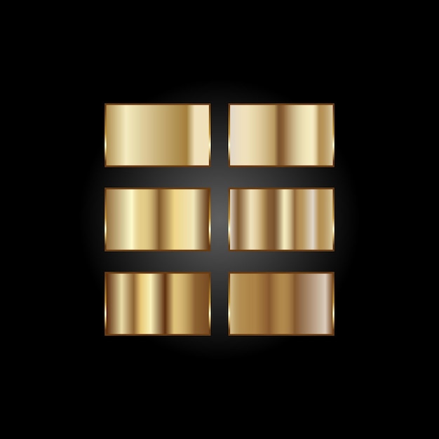 Gradient farvepalet med vektorelementer
