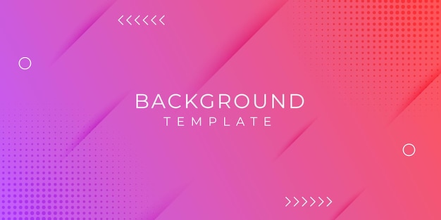 Gradient geometric background design template