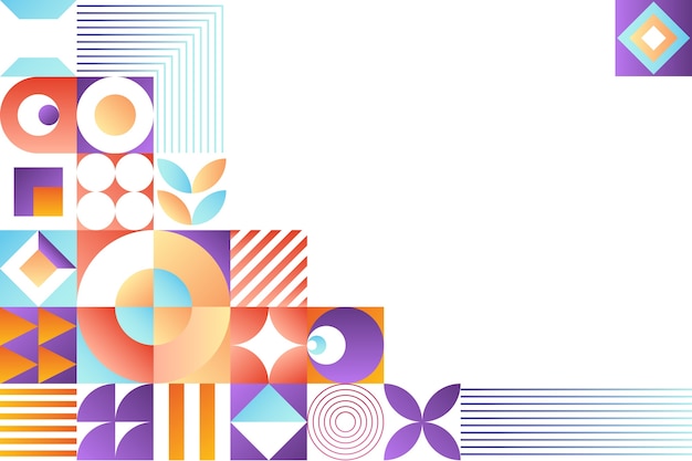 Gradient geometrisk baggrund