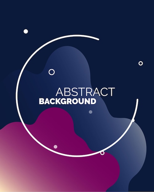 Gradient liquid shapes abstract covers vector collection Colorful magazine backgrounds design
