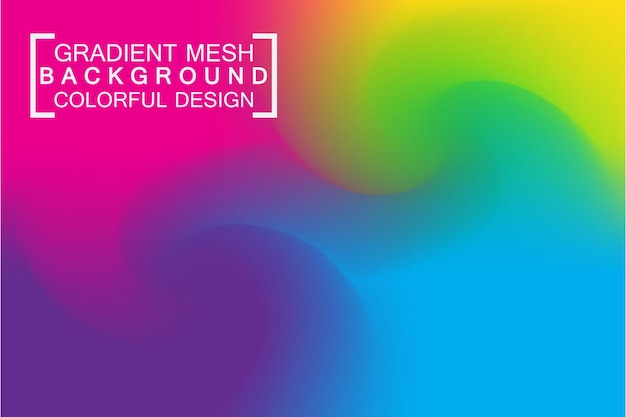 Gradient mesh colorful background wallpaper vector