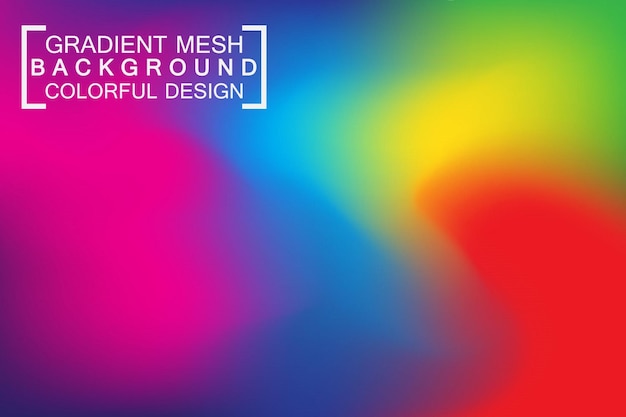 Gradient mesh colorful background wallpaper vector