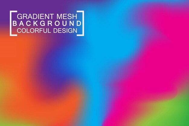 Gradient mesh colorful background wallpaper vector