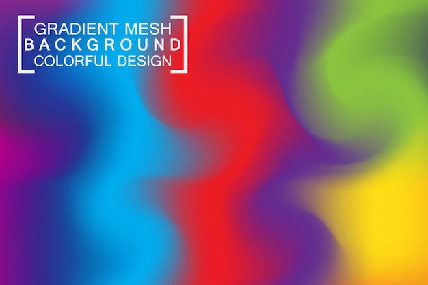 Gradient mesh colorful background wallpaper vector