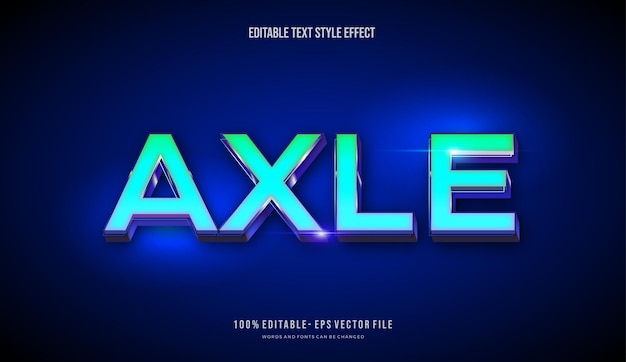 Gradient modern shiny bright editable text style Vector editable text effect