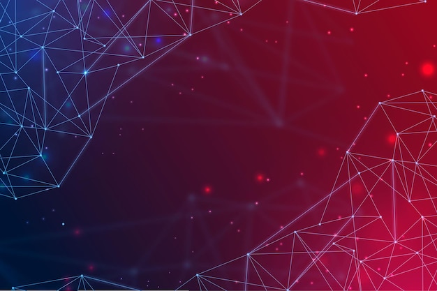 gradient network connection background
