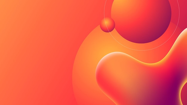 gradient orange fluid background