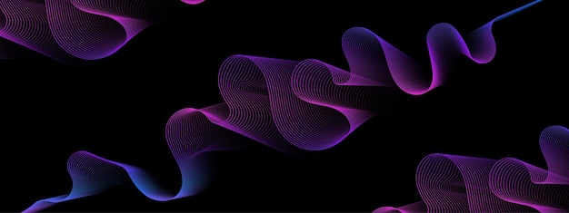 gradient purple with dark blue wavy line black background