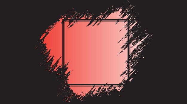 Gradient red color ink vector stains