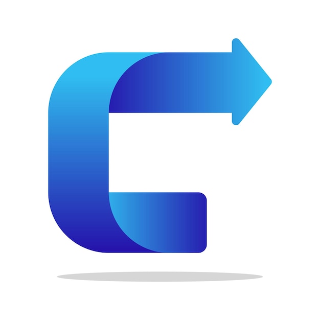 gradient right arrow