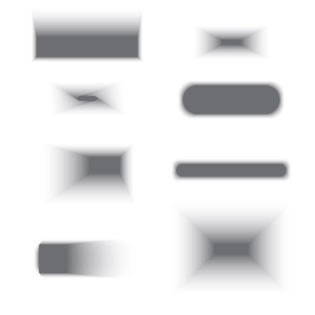 gradient shapes icon abstract design elements black and white vector illustration geometric pattern