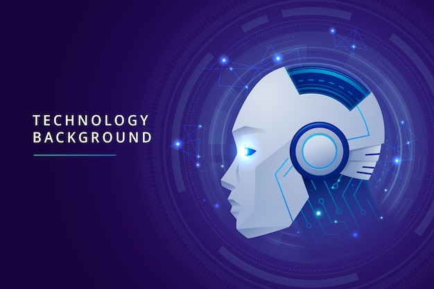 Gradient  technology background template
