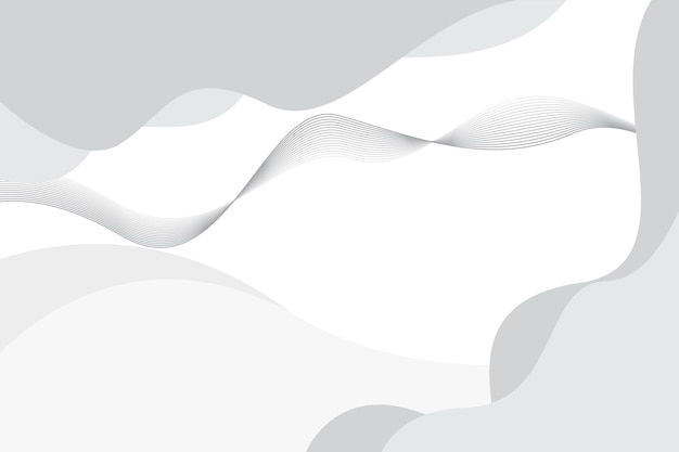 Gradient white background Template with wavy lines