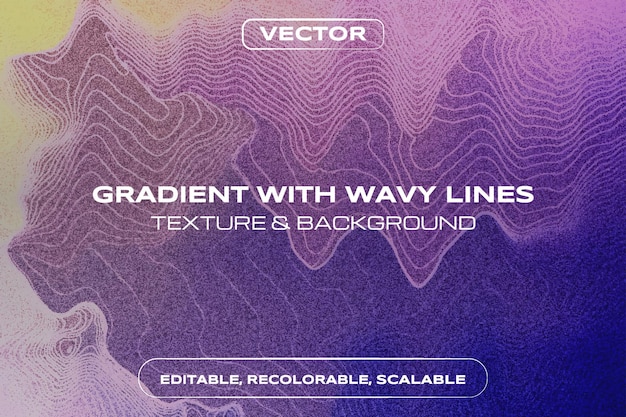 Gradient with wavy lines