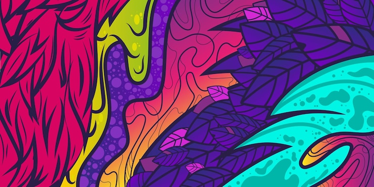 Grafiti vektör sanatı deseni renkli doku soyut renkli grafik tasarım