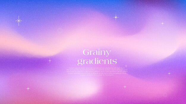 Grainy Gradient Background with Soft Colors and Sparkle Effects