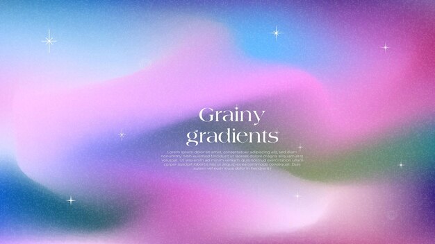Grainy Gradient Background with Soft Colors and Sparkle Effects