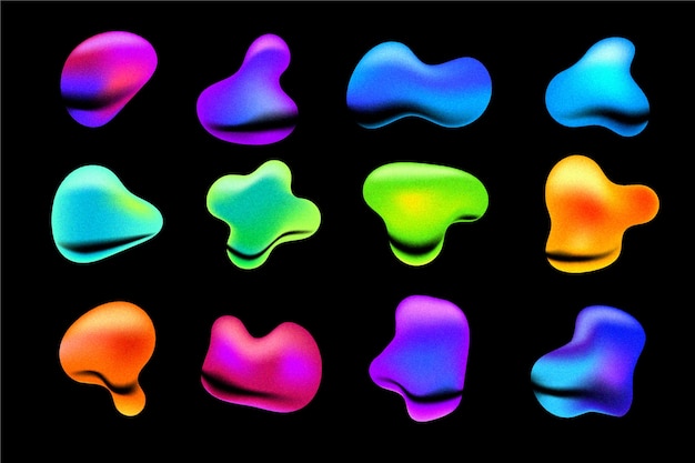 Grainy gradient collection element