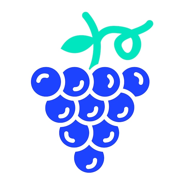 grapes vector icon design illustration