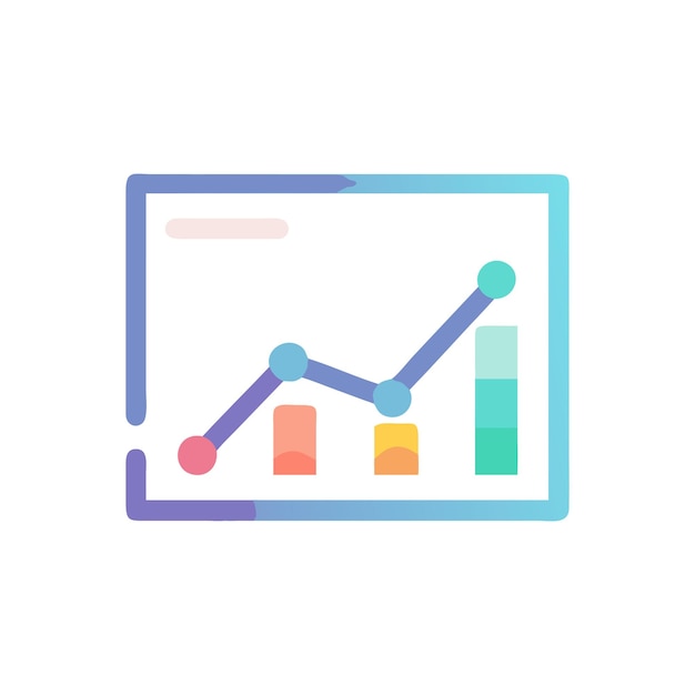 Graph Analytics Icon Business and Finance Vector for UI Websites and Mobile Applications