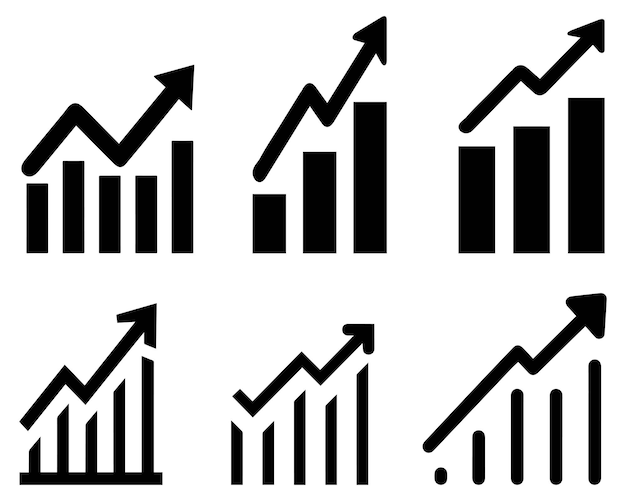 Graph chart economic icon Money business increase design
