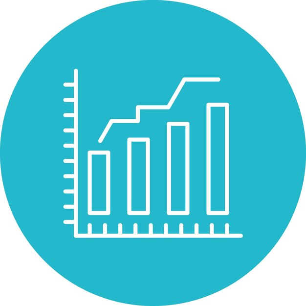 Graph icon vector image Can be used for Web Marketing