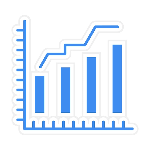 graph icon vector image can be used for web marketing