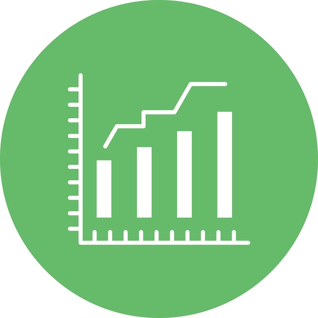 Graph icon vector image Can be used for Web Marketing
