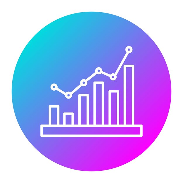 Graph vector icon Can be used for Crisis Mangement iconset