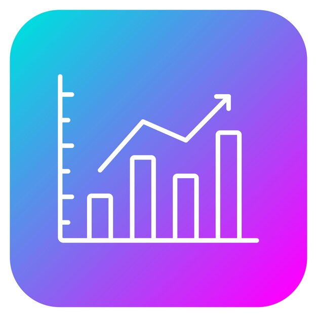 Graph vector icon Can be used for Entrepreneurship iconset