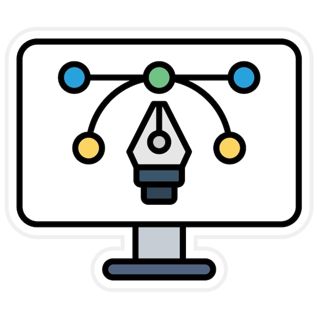 Graphic Design icon vector image Can be used for UX and UI