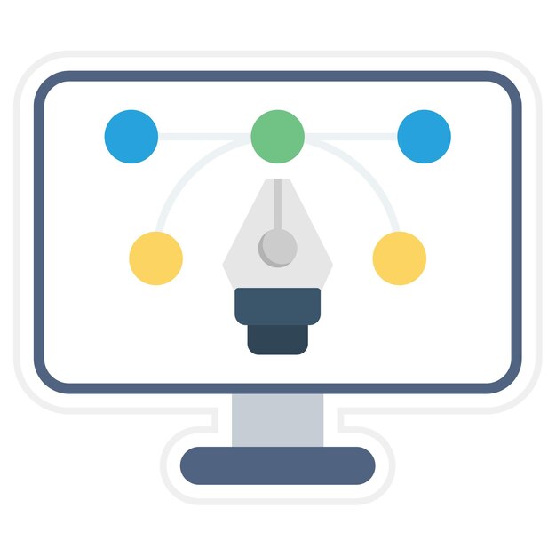 Graphic Design icon vector image Can be used for UX and UI