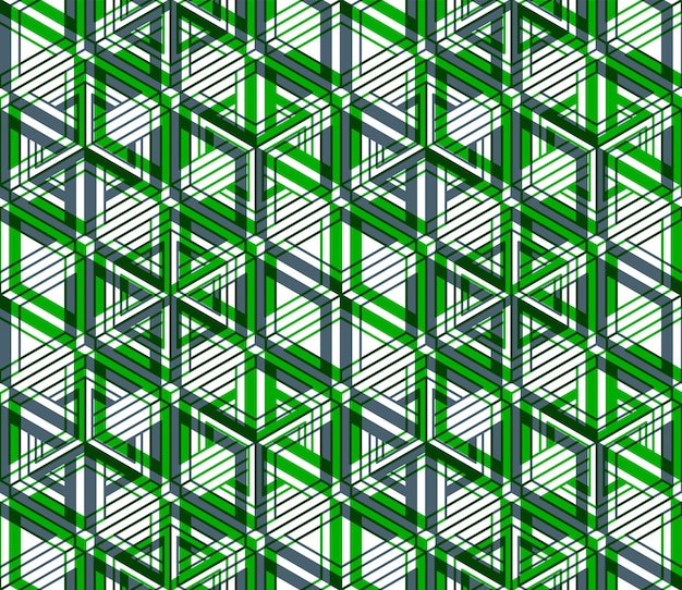 graphic seamless abstract pattern, regular geometric colorful 3d background. contrast ornament, eps10 transparent backdrop.
