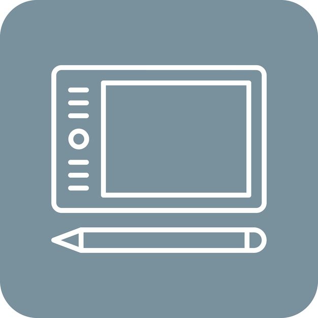 graphic tablet icon vector image can be used for computer and hardware