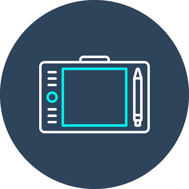 graphic tablet vector icon can be used for computer and hardware iconset