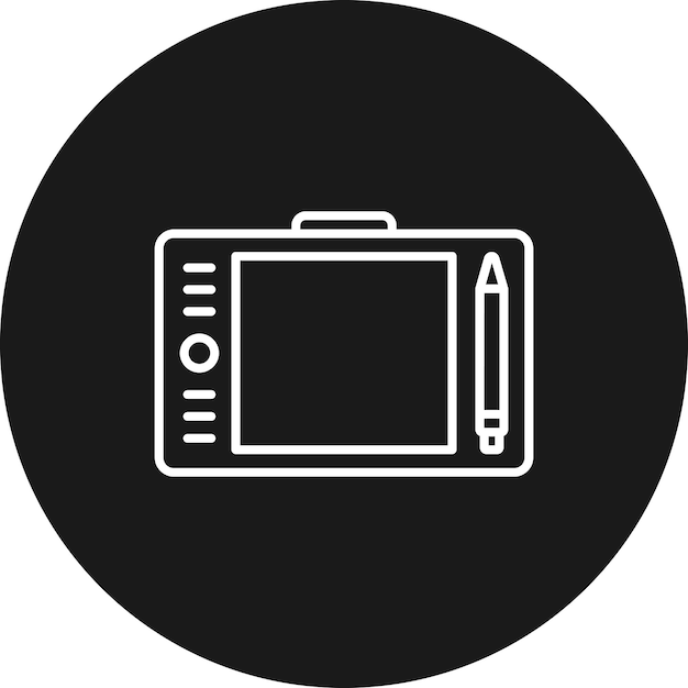 graphic tablet vector icon can be used for computer and hardware iconset