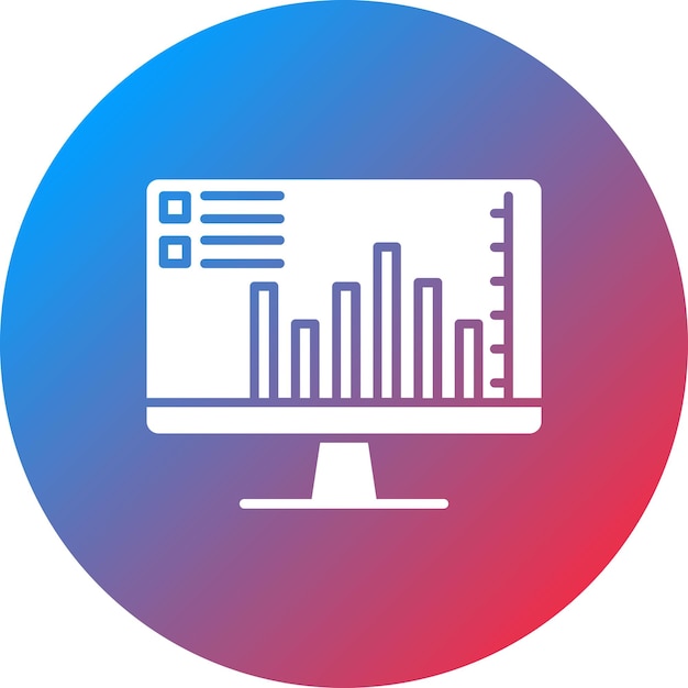 graphical representation icon vector image can be used for infographics