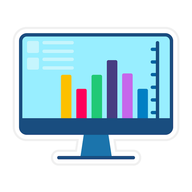 graphical representation vector icon can be used for infographics iconset