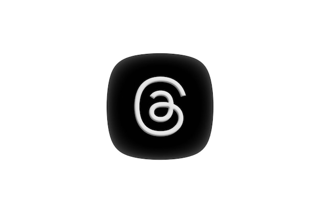 Gratis vektor Threads logo Social Media ikon Threads logo