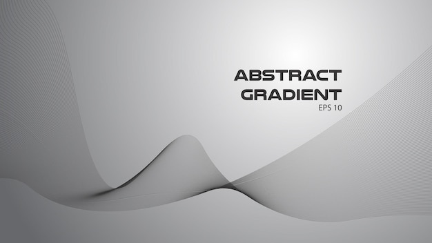 Gray abstract background with curve line for backdrop or presentation