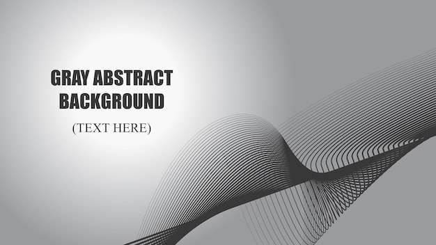 Gray abstract background with curve line vector image illustration for backdrop or wallpaper