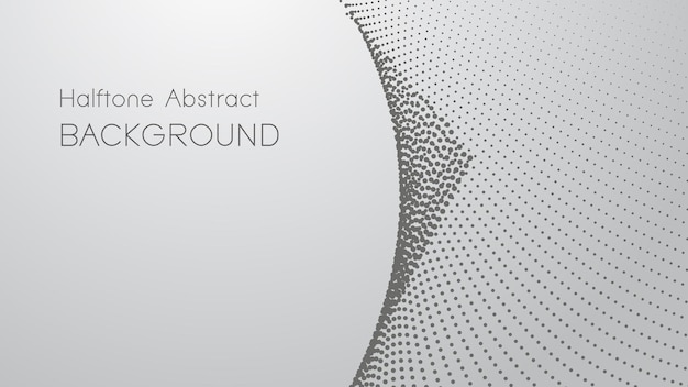 Gray gradient with halftone abstract background vector image