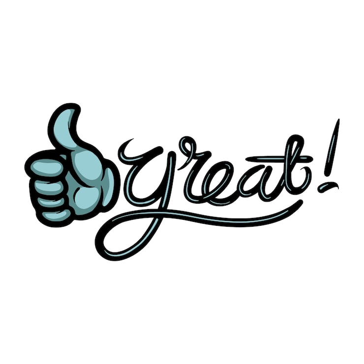 Vektör great thumbs up