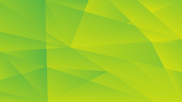 Green and yellow gradient polygon abstract background