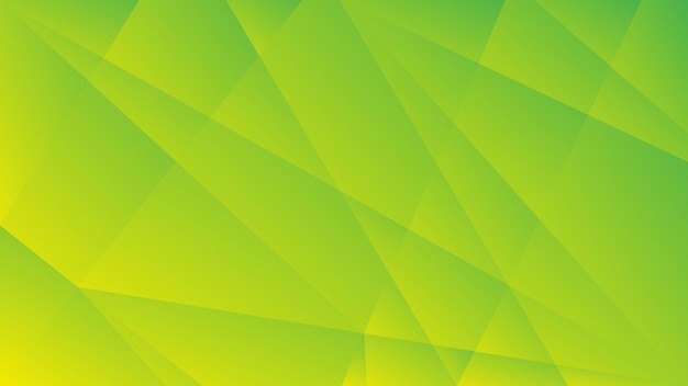Green and yellow gradient polygon abstract background